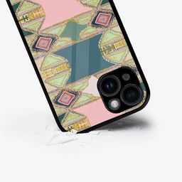 macmerise Geometric Printed iPhone 15 Back Case Mobile Accessories-13