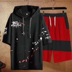 Men Top & Pyjama Set Multicolor Printed-image-29