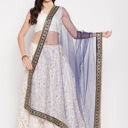 Clora Creation Ethnic Motifs Embroidered Dupatta With Sequinned-13