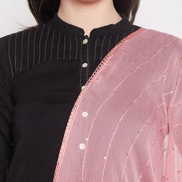 Clora Creation Embroidered Dupatta with Sequinned image 3