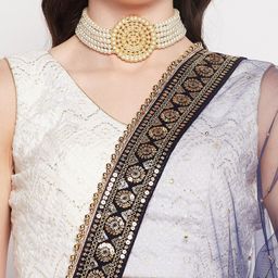 Clora Creation Ethnic Motifs Embroidered Dupatta With Sequinned image 4