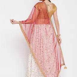 Clora Creation Sequinned Tasselled Border Dupatta image 5