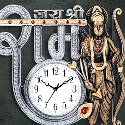 Attractionz SilverToned and White Analogue Traditional Wall Clock Core-picture-13