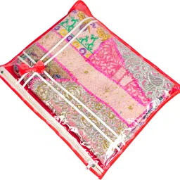 PRAHAN INTERNATIONAL High-Quality Single Saree Cover Storage Bag For Wardrobe Organizer Cotton Laundry Bag-picture-12