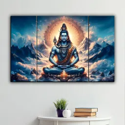 Shiv Wall Painting For Home Decoration Digital Reprint 12 inch x 18 inch Painting-picture-25