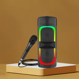 Clairbell Bluetooth (PORTABLE PARTY SPEAKER) With Karaoke Mic & RGB Lights, Bass SoundH299 40 W Bluetooth Party Speaker-2