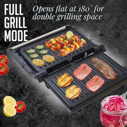 libra by libra Sandwich Maker grill toast with Floating Hinges, 1000 Watts Panini Open Grill image 2