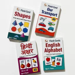 Educational Flash Cards for Kids – Learn Shapes & Languages – 4 Sets – Age 3+-23