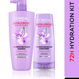 LOreal Set of Hyaluron Moisture Shampoo 650 ml + Conditioner 180 ml image 2