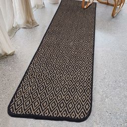 Saral Home Black & Beige Geometric Anti-Skid Floor Runner-33