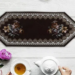 Dakshya Industries Brown Printed Table Runner-2
