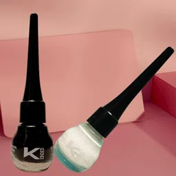 KINDED Set Of 2 Smudge Proof Long-Lasting Matte Finish Liquid Eyeliner - 5ml each-8