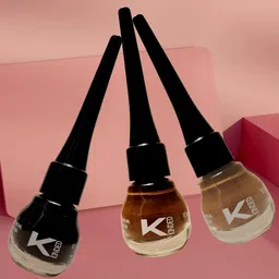 KINDED Set Of 3 Smudge Proof Long-Lasting Matte Finish Liquid Eyeliner - 5ml each-33