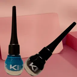 KINDED Set of 2 Matte Long Lasting Liquid Eye Liner 5ml each - Midnight Black & Teal Green-11