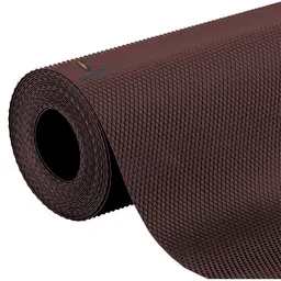 Kuber Industries Brown Textured Shelf Liner-75