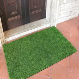 LUXEHOME INTERNATIONAL Green Solid Artificial Grass UV Resistant Floor Runner-4