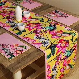 SEJ by Nisha Gupta Set of 6 Table Placemats & Runner image 1