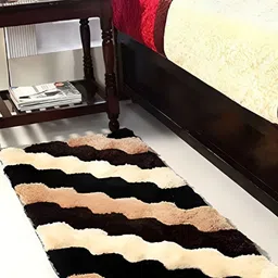 Shopgallery Brown & Cream Geometric Soft & Anti-skid Floor Runner-25