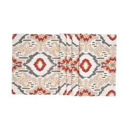 BLANC9 Beige & Grey Printed Pure Cotton Rectangular Table Runner image 2