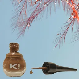 KINDED Set of 2 Matte Long Lasting Liquid Eye Liner 5ml each - Royal Blue & Camel Brown image 5