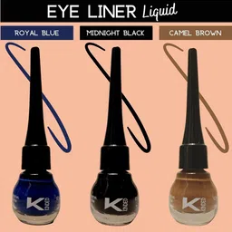KINDED Set Of 3 Smudge Proof Long-Lasting Matte Finish Liquid Eyeliner - 5ml each image 2
