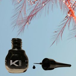 KINDED Set of 2 Smudge-Proof & Water Resistant Matte Liquid Eye Liners 5 ml Each- Midnight Black - Camel Brown image 2
