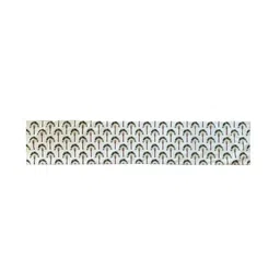 Tasseled Home White & Green Palm Printed Rectangular Table Runner image 3