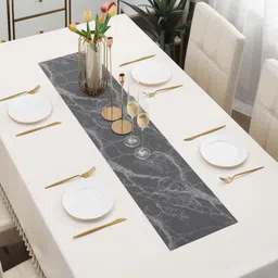 HOKIPO Black Abstract Design Rectangular Table Runner image 5