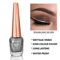 krayons Set of 2 Insta Dri Long-Lasting Sparkling Eyeliner 7ml each - Silver 05 & Blue 07 image 2