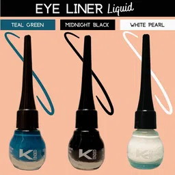 KINDED Set Of 3 Smudge Proof Long-Lasting Matte Finish Liquid Eyeliner - 5ml each image 3