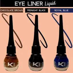 KINDED Set Of 3 Smudge Proof Long-Lasting Matte Finish Liquid Eyeliner - 5ml each image 3