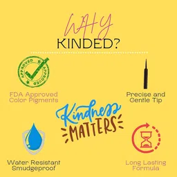 KINDED Set Of 3 Smudge Proof Long-Lasting Matte Finish Liquid Eyeliner - 5ml each image 5