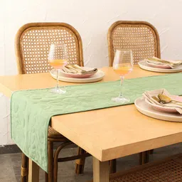 House This Green Pure Cotton Superior Finish Table Runner-24