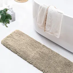 LUXEHOME INTERNATIONAL Vegas Mat Beige 2800 GSM Microfiber Anti-Skid Runner-37