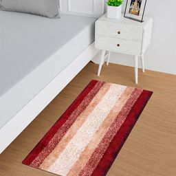 Kuber Industries Cream & Beige Geometric Pure Woolen Anti Skid Floor Carpet-20