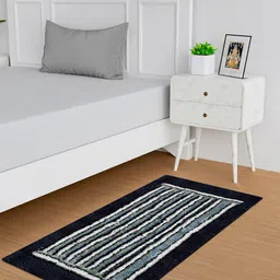 Kuber Industries Grey Striped Anti-Skid Carpet-10