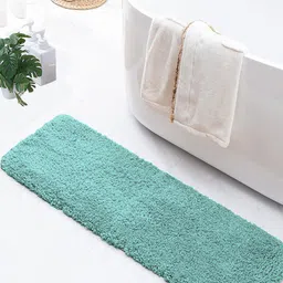 LUXEHOME INTERNATIONAL Vegas Sea Green 2800 GSM Microfibre Bath Runner-55