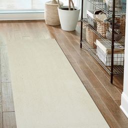 OBSESSIONS White Solid Floor Runners-20