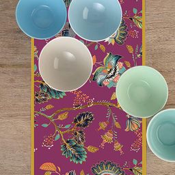 homewards Purple Printed Rectangular Table Runner image 3