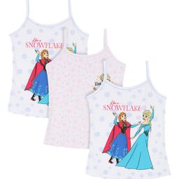 Bodycare Kids Girls Pack Of 3 Assorted Frozen Printed Cotton Innerwear Vests-image-15