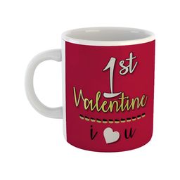 ARTBUG Red Printed Ceramic Glossy Mugs-6