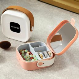 wens Portable Travel Jewellery Organizer with Multiple Compartments (Assorted Color)-picture-24