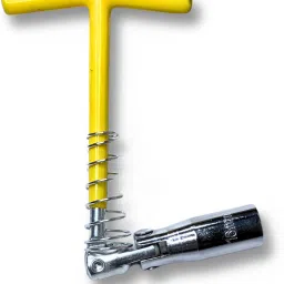 ziodic Extended 16mm Spark Plug Removal Tool T-Bar T-Handle Spanner Socket Wrench Automotive Tools & Supplies | Hand Tools | Wrenches Single Sided T Type Wrench image 2