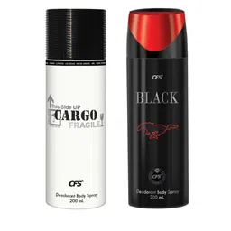 CFS Cargo Fragile & Black Set Of 2 Deodorant Body Spray - 200ml Each image 5
