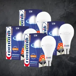(Pack of 4)-12W Rechargeable LED Bulb with Durable Battery 4 hrs Bulb Emergency Light-picture-14