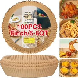 100pc Air Fryer Disposable Paper Liner, Non-Stick Paper, Oil-Proof & Water-Proof Airfryer Tray-picture-16