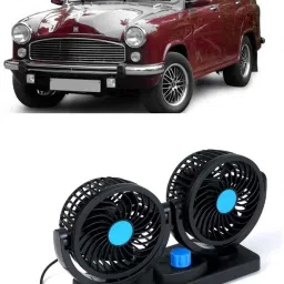 Portable 5V USB Dual Car Fan for Laptop, Desk & Car A-947 Car Interior Fan-image-41