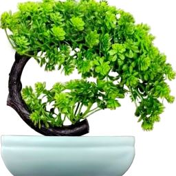 Artificial Plants Home Decor Green flowers tree Livingroom Office Table Balcony Bonsai Artificial Plant with Pot-image-95