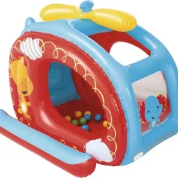 Helicopter (IND*55) Ball Pit HELICOPTER 25 BALL PIT For Kids Age 3 to 6 Years Inflatable Hoppers & Bouncer-31