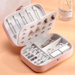 Box Case with Dividers Container for Rings, Earrings, Necklace Home Organizer Protection: Jewellery provide a safe and secure place to store your valuables, Vanity Box-image-38